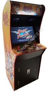 A-G 26 LCD arcade met 4500 GAMES 'STREET FIGHTER' + LED verlichting met afstandsbediening 12