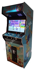 A-G 26 LCD arcade met 4500 GAMES 'THE SIMPSONS'  + LED verlichting met afstandsbediening 12