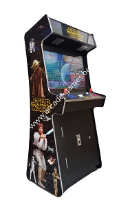 A-G 32 LCD arcade met 4500 GAMES SLIM CASE 'STAR WARS' + LED verlichting met afstandsbediening 4