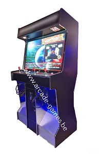 A-G 42 LCD 4 PLAYER ARCADE 4500 GAMES + LED + 2 LIGHTGUNS -BLACK- 3