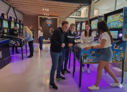 P-G 42 LCD PINBALL 1300 GAMES + JUKEBOX **MARIO** 4