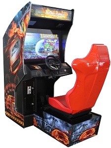 A-G 32 LCD RACING arcade met SEAT en 106 RACING GAMES  10