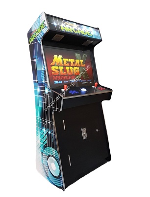 A-G 32 LCD arcade met 4500 GAMES SLIM CASE 'CARRE' + LED verlichting met afstandsbediening