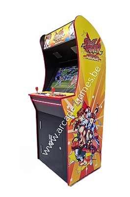 A-G 27 LCD arcade met 4500 GAMES 'STREET FIGHTER' + LED verlichting met afstandsbediening