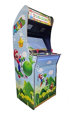 A-G 27 LCD arcade met 4500 GAMES 'SUPER MARIO' + LED verlichting met afstandsbediening