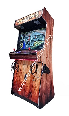 A-G 32 LCD arcade met 4500 GAMES + 2 LIGHTGUNS + LED WOOD