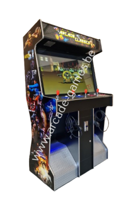 A-G 42 LCD 4 PLAYER ARCADE 4500 GAMES + LED + 2 LIGHTGUNS -NP-